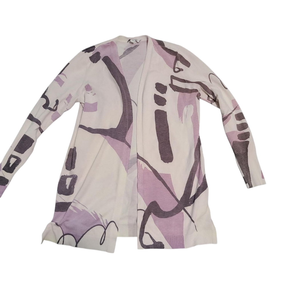 CHICO'S Abstract Open Cardigan 4